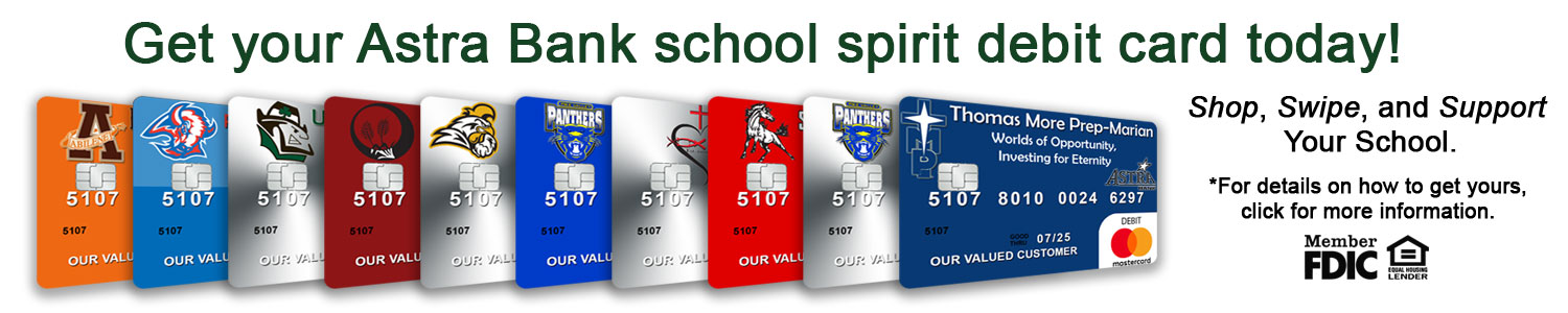 Get your School Spirit Debit Card